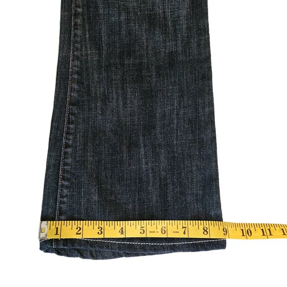 ROCK & REPUBLIC Dark Wash Kasandra Mid-Rise Boot Cut Jeans Size 30 - Picture 7 of 10
